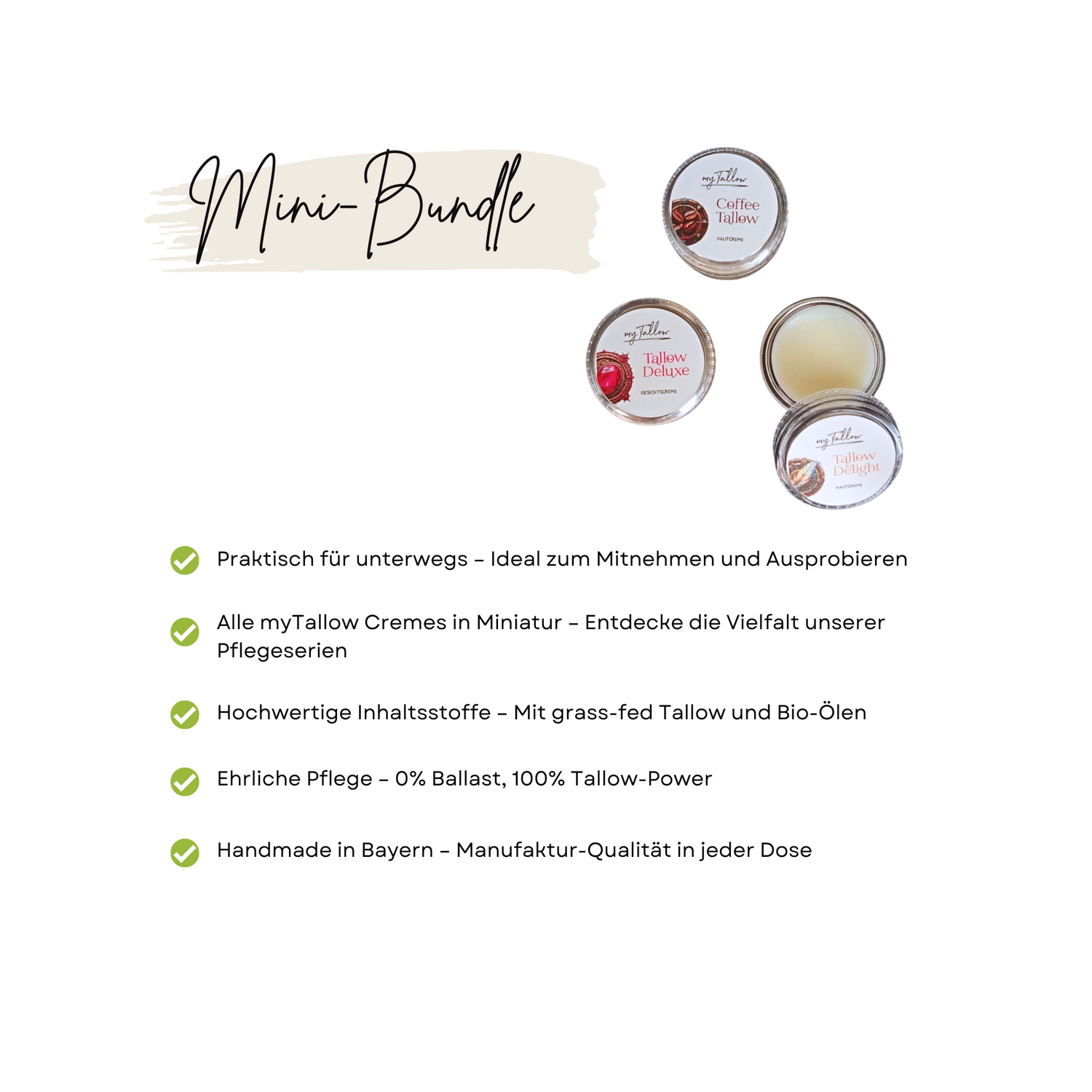 Mini Set Tallow Cremes 3x 5ml