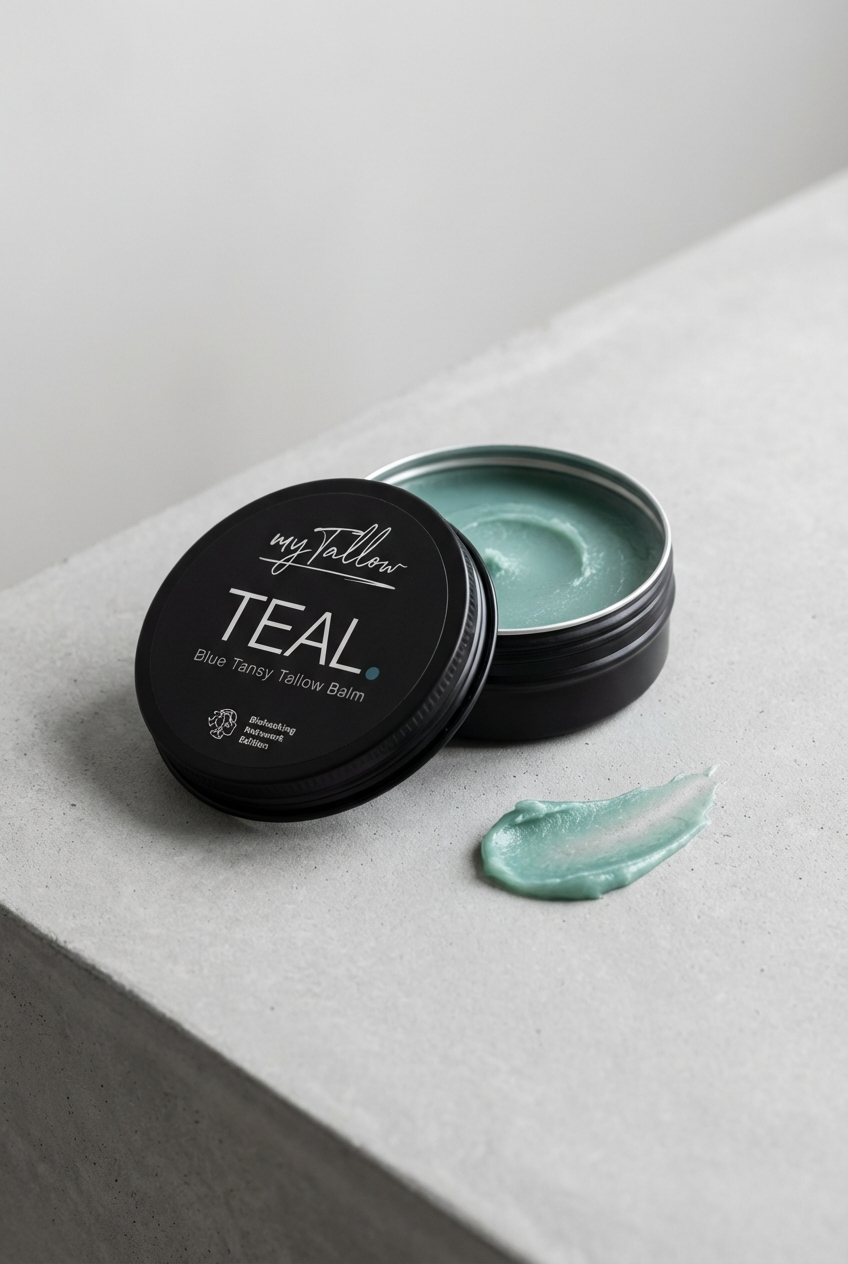 Blue Tansy Tallow Balm TEAL