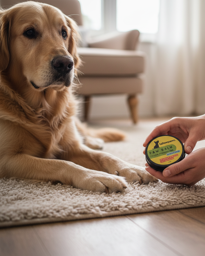 Golden Retriever mit Pawbalm